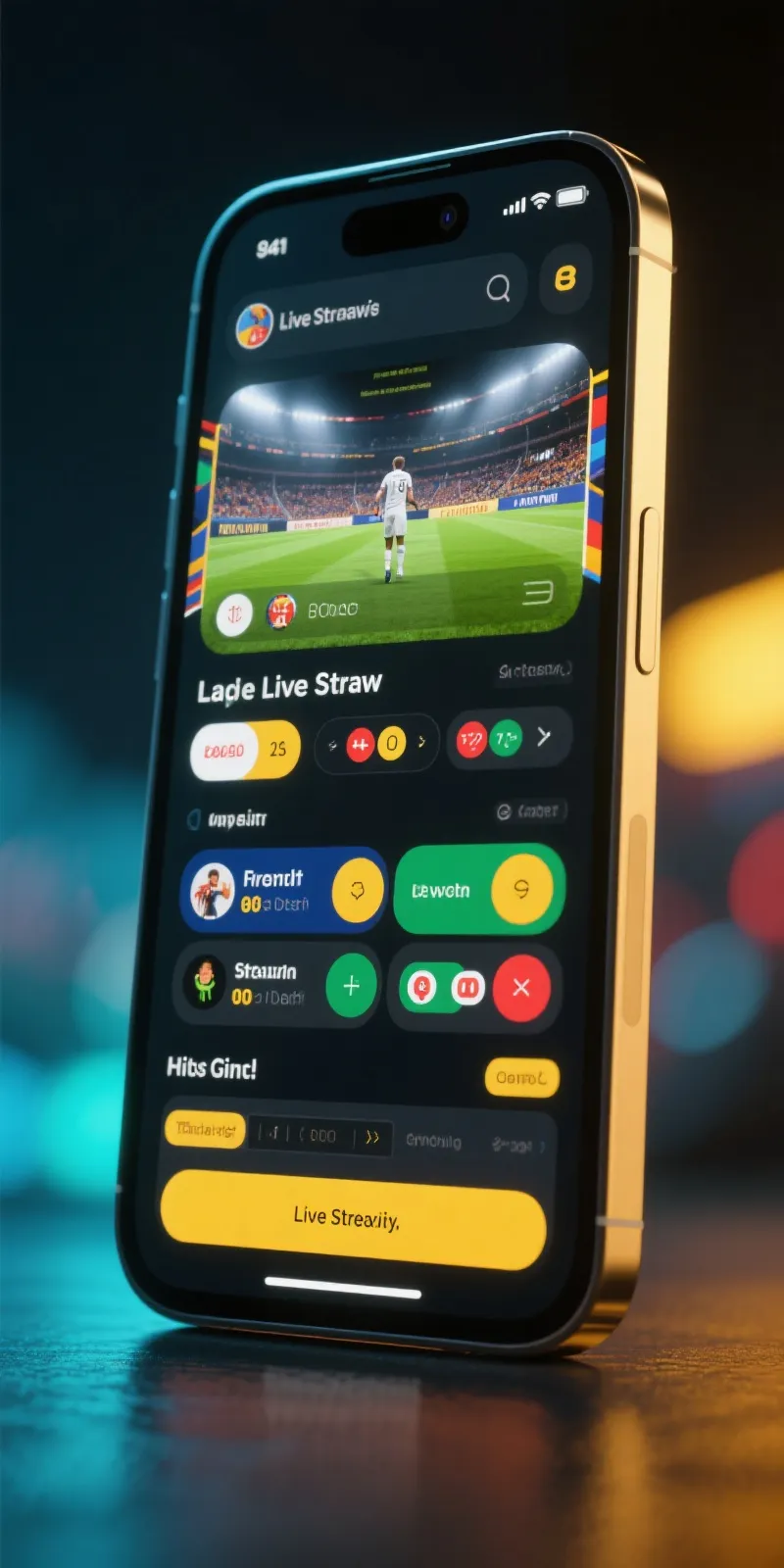 亚洲杯 App Interface